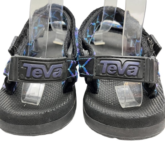 TEVA Ankle Strap Hiking Camping Fishing Sandals Black Purple Blue Men's Dad  11 - Picture 6 of 16